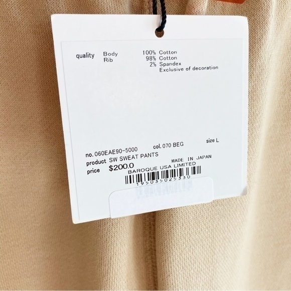 Moussy Studiowear NWT Women’s Large Made in Japan Streetwear Sweatpants - Picture 10 of 12